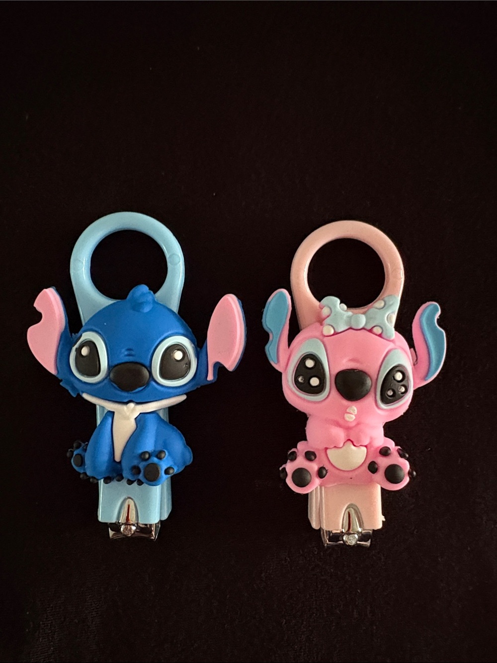 Cute Stitch and Angel Cartoon Character Finger Nail Clippers Set of 2